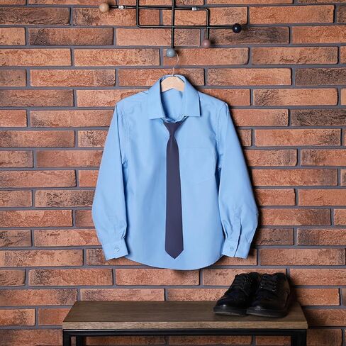 Boys Tie Pre-Tied Adjustable Kids Neckties for Age 8-14, 15 Inch Woven Formal Kids Tie School Wedding in Kuwait