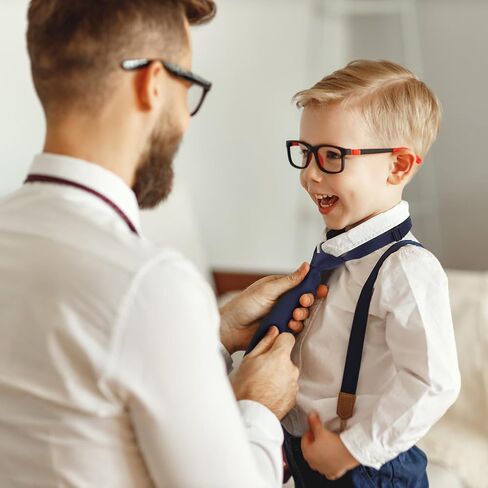 Boys Tie Pre-Tied Adjustable Kids Neckties for Age 8-14, 15 Inch Woven Formal Kids Tie School Wedding in Kuwait