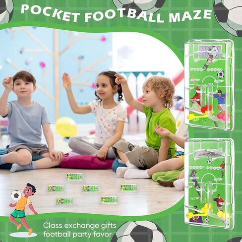 30 Pcs Mini Pinball Machine Soccer Pinball Game Maze Puzzles for Kids Classroom School Prizes Exchange Party Favors Toys Stuffers(Football) in Saudi Arabia