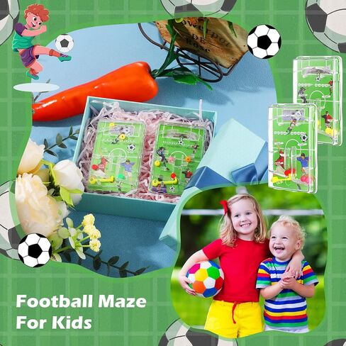 30 Pcs Mini Pinball Machine Soccer Pinball Game Maze Puzzles for Kids Classroom School Prizes Exchange Party Favors Toys Stuffers(Football) in Saudi Arabia
