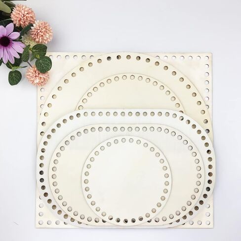 6 قطع 3 أنماط حقيبة كروشيه خشبية أسفل سلة كروشيه بيضاوية الشكل قاعدة خشبية فارغة سلة خشبية قيعان المشكل ل DIY سلة النسيج لوازم الكروشيه DIY حقيبة حقائب الكتف صنع المحفظة in Kuwait