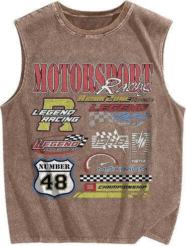 SOLY HUX Men's Vintage Graphic Tank Tops Summer Beach Sleeveless Tanks Vest Streetwear Shirts in Saudi Arabia
