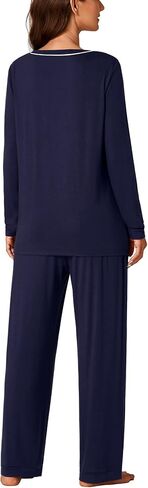 KIFOVEN Women’s Pajamas Set 2 Pieces Long Sleeve Sleepwear with Pants Cotton Pjs Lounge Set in Saudi Arabia