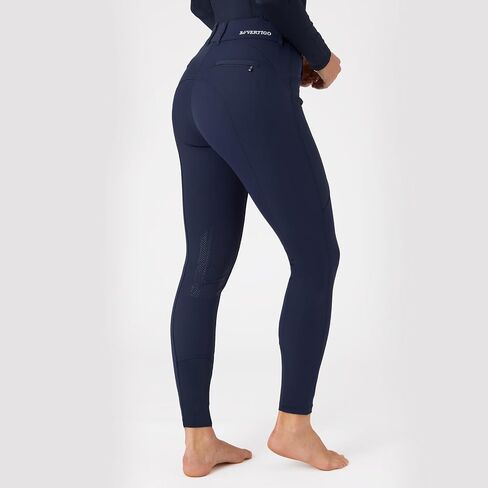 HORZE B Vertigo Davina Women's Mid-Rise Breathable Knee Patch Breeches with Phone Pockets in Saudi Arabia