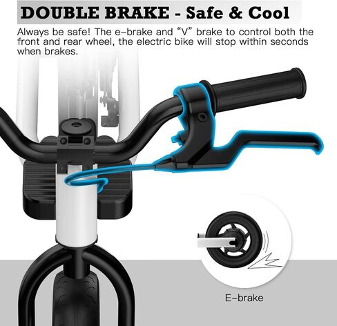 Hiboy BK1 Electric Balance Bike for Kids, 12 Inch Tires, 150W Peak Motor, Adjustable Seat, 21.6V/2.6Ah Battery, Electric Bike for Kids Ages 3-5 in Kuwait