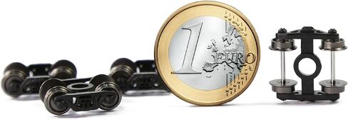 Evemodel 2 قطعة N مقياس 1:160 عربات شاحنة بمحمل أسطواني 33 بوصة مجموعات عجلات معدنية بتيار مستمر مع غسالات براغي HP30150 (2) in Saudi Arabia