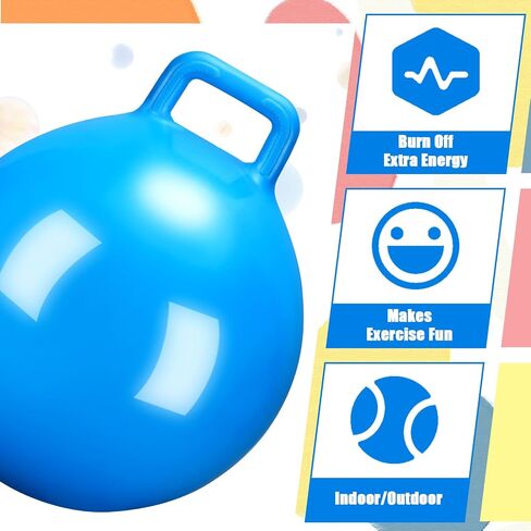 Gemscream Kids Hopper Ball Bouncy Ball with Handle,18 Inch,Green in Saudi Arabia