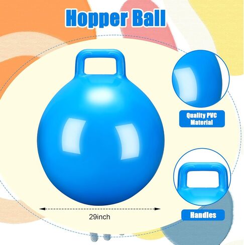 Gemscream Kids Hopper Ball Bouncy Ball with Handle,18 Inch,Green in Saudi Arabia
