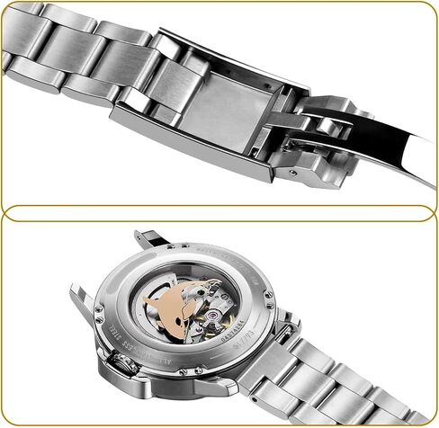 20mm 22mm Watch Band for Men Screw-In Stainless Steel Premium Metal Watch Band Universal Straight with Curved Ends Replacement Strap Deployment Buckle in Kuwait