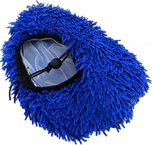 Plush Guard - Heavy Duty High GSM Microfiber Car Wash Brush Cover - Chenille Sleeve with Drawstring for Secure Fit, Soap-Passing, Washable, Scratch-Free Protection for Public Car Wash Brushes in Saudi Arabia