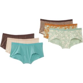 Pact Women's Everyday Boyshorts 6-pack