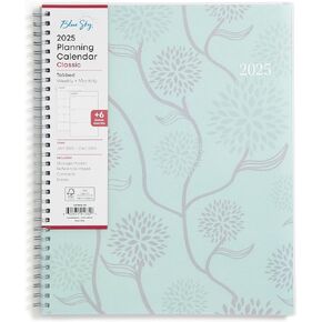 Blue Sky 2026 Weekly and Monthly Planner Calendar, January 2026 - December 2026, 5" x 8", Flexible Cover, Laminated Tabs, Durable Twin Wire Binding, Rue Du Flore