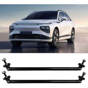 2PCS 11.42'' Splitter Strut Rods, Car Bumper Strut Rods, Front Lip Rod Protector Splitter, Adjustable Tie Support Bars, Lip Bumper Splitter, Universal Splitter Diffuser Strut Rods (Black)
