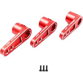 3PCS 25T Servo Horn Aluminum Alloy Servo Arm for Futaba Savox Power HD Servos Motor Replacement for 1/8 1/10 RC Off-Road Crawler Drift Racing Car (Black)