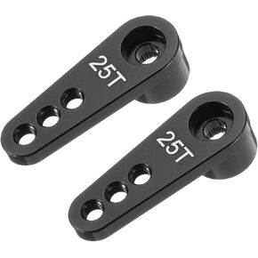 MECCANIXITY Aluminum Alloy 25T Steering Servo Single Arm Horn Purple for DIY RC Car/Boat/Airplane Boat Accessories 2 Pcs