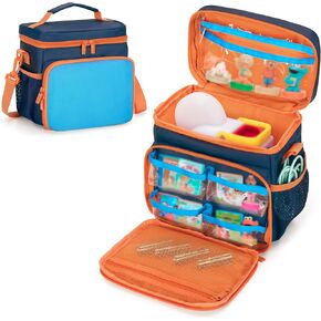 Carrying Case Compatible with Little Tikes Story Dream Machine Books Starter Set, Toy Storage Bag with Handle and Shoulder Strap for Storybook, Charger, Character, Pink, Bag Only