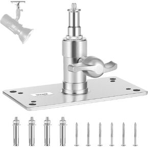 NEEWER 6.5 Inch Wall Ceiling Mount Baby Pin 5/8" Stud with 360° Swivel Ball Head & 10 Screws, Photography Photo Studio Wall Mount for Ring Light,Video Light,Strobe Flash, Max Load 22lb/10kg, ST-WM2