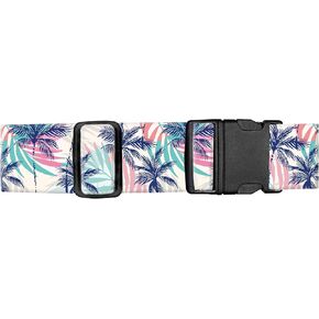 Luggage Straps for Suitcases, Adjustable Travel Belt, Durable Wide Luggage Strap, Cute Suitcase Strap Identifiers with Buckle, Bag Straps for Luggage, Cute Colorful Dogs