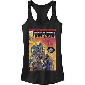 Marvel Women's Eternals Retro Comic Cover Poster Juniors Racerback Tank