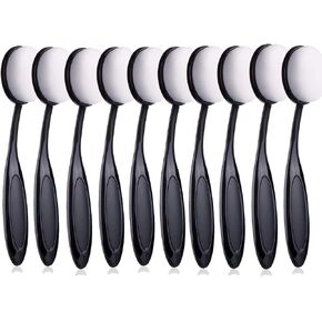 UNIMEIX 10 Pack Blending Brushes for Card Making Blending Tools for Drawing Blending Brush Blender（Size 3, 1.18" Brush Head, Black）