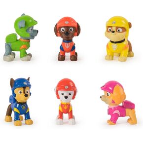 Paw Patrol: Rescue Wheels, 6-Piece Pup Squad Action Figure Gift Set, Kids Toys for Boys & Girls Ages 3 and Up