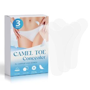 Camel Toe Concealer for Women 3-Pack Camel Toe Concealer, Reusable Anti-Camel Toe Silicone Pads, Invisible Anti-Camel Toe Pads for Leggings, Yoga Pants, Bikinis and Swimsuits