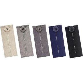 Mandala Crafts Button Extender for Pants - Waistband Extenders for Men Jeans Dress Pants Khakis Women Pregnancy Denim 5/8 Inch Button