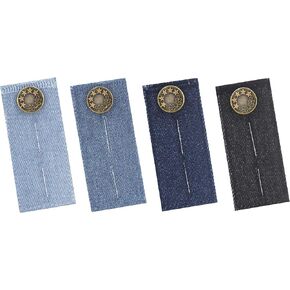 Mandala Crafts Button Extender for Pants - Waistband Extenders for Men Jeans Dress Pants Khakis Women Pregnancy Denim 5/8 Inch Button