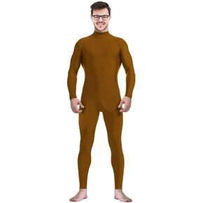 VSVO Men's and Women's Spandex Costume Bodysuit One Piece Unitard Solid Stretch Party Cosplay Halloween Zentai Suit