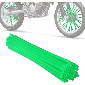 Motorcycle Spoke Skins,Spoke Covers Wheel Wraps Universal for KLX 110 KLX140L CRF 50 110 CRF125F TTR 125 TTR110 YZ125X PW50 TW200 8"-21" Rim Dirt Pit Bike ATV White