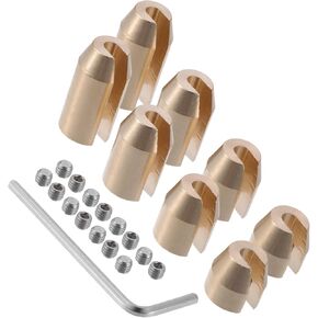 Motoforti Rear/Brass Wheel Spoke Balance Weights Refill/with Wrench/Durable/Metal / 8pcs/Set/Gold Tone/for Motorcycle Long-lasting