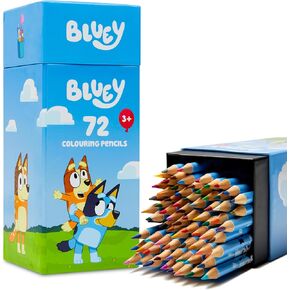 Bluey Colouring Pencils for Kids - 72 Pencils Colouring Box Colouring Set for Children Aged 3+ Gifts for Kids