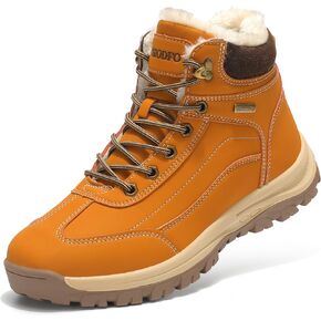 Ezkrwxn Men Winter Outdoor Hiking Waterproof Snow Boots