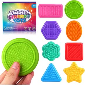 Textured Sensory Fidget Toys for Kids: 8 Pack Tactile Sensory Toy for Autism Kids Calming, Fidgets for Classroom Students, Sensory Room Must Haves