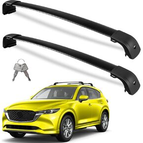 Roof Rack Cross Bars 220lbs Compatible with Chevrolet Suburban & Tahoe 2021 2022 2023 2024 GMC Yukon XL, Cadillac Escalade ESV, Heavy Duty Aluminum Lockable Crossbars Black Luggage