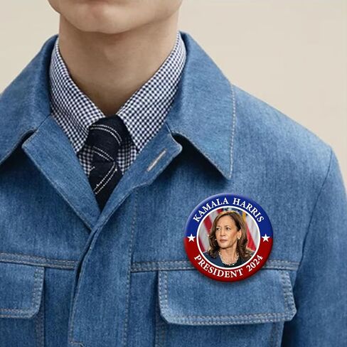 Kamala Harris 2024 for President Pins Button Harris Presidential Election Button Set of 6 Harris 2024 Campaign Button Pins For Men Women Harris Merchandise in Kuwait