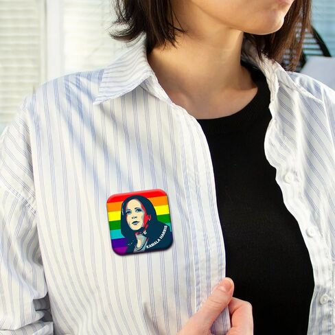 Kamala Harris 2024 for President Pins Button Harris Presidential Election Button Set of 6 Harris 2024 Campaign Button Pins For Men Women Harris Merchandise in Kuwait