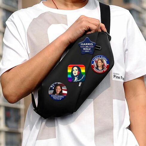 Kamala Harris 2024 for President Pins Button Harris Presidential Election Button Set of 6 Harris 2024 Campaign Button Pins For Men Women Harris Merchandise in Kuwait