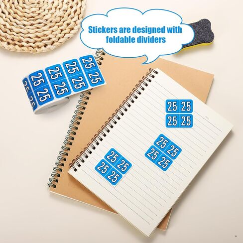 500pcs 2025 Stickers, File Folder Year Labels 2025 Number Year Stickers 3/4x1-1/2 Inch 25 Year Labels Colored Self Adhesive Year Stickers 2025 for End Tab File Folders Office Supplies(Dark Green) in Kuwait