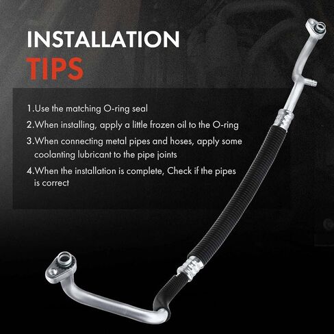 A-Premium A/C Suction Line Hose Assembly Compatible with Ford Flex 2013-2019, Taurus, Lincoln MKT/MKS 2013-2016, MKT 2019, 3.5L, Compressor to Evap in Saudi Arabia