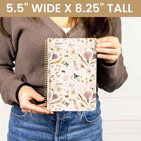 مخططات يومية من بلوم 2025 مخطط يوم السنة التقويمية (يناير 2025 - ديسمبر 2025) - 5.5 بوصة × 8.25 بوصة - كتاب منظم جدول الأعمال الأسبوعي/الشهري مع ملصقات وإشارة مرجعية - حديقة الفراشات in Kuwait