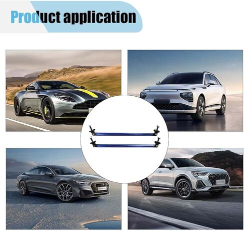 قطعتان من قضبان تبختر مقسمة مقاس 11.42 بوصة، وقضبان دعامة ممتص الصدمات للسيارة، وموزع واقي لقضيب الشفاه الأمامي، وقضبان دعم ربط قابلة للتعديل، ومقسم ممتص الصدمات للشفاه، وقضبان تبختر موزع موزع عالمي (أسود) in Kuwait