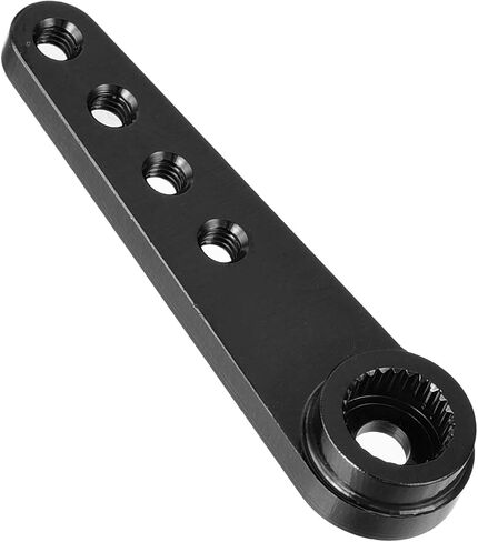 MECCANIXITY 3 Pcs Aluminum Servo Horn Long 25T Steering Arm 37mm Length Black Suitable for DIY RC Car/Boat/AirplanesBoat Model Accessories in Saudi Arabia