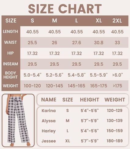 Women's Wide Leg Pajama Pants - Comfy Plaid Lounge Pants Stretch Casual Dress Loose Yoga Pants in Saudi Arabia