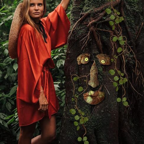 INNOLITES Tree Faces Decor Outdoor, Tree Face Outdoor Statues Old Man Tree Hugger Bark Ghost Face Decoration Funny Yard Art, Tree Decor Outdoor for Halloween Easter Garden Creative Props (D) in Saudi Arabia