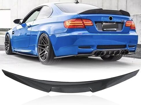 جناح سبويلر خلفي لسيارات BMW E92 3 Series سيدان 335i 335xi 335is 335i 328i 328xi M3 جناح سبويلر حقيبة السيارة من الياف الكربون 2007-2013 in Kuwait