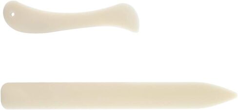 2PCS/Set White Genuine Bone Folder Paper Creaser Crafting Scrapbooking Tool for DIY Handmade Leather Burnishing Bookbinding Cards and Paper Crafts in Saudi Arabia