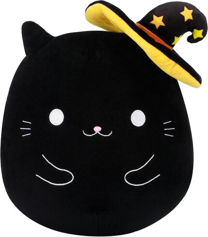 Black Cat Plush Halloween Cute Stuffed Animals Soft Pillow Toys Birthday Gift for Girls Boys Kids in Saudi Arabia