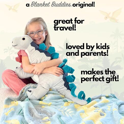 Narwhal Stuffed Animal with Blanket Inside: 3-in-1 Pillow, Blanket, and Friend - Lovable 30" Narwhal Plush with 60" x 50" Glow-in-The-Dark Cozy Mermaid Blanket Inside! (Narwhal) in Saudi Arabia
