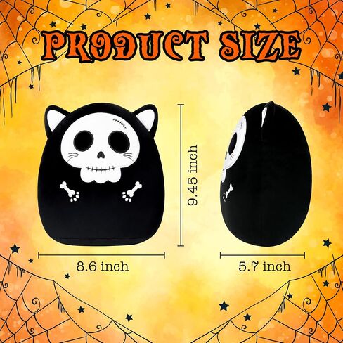 Black Cat Plush Halloween Cute Stuffed Animals Soft Pillow Toys Birthday Gift for Girls Boys Kids in Saudi Arabia